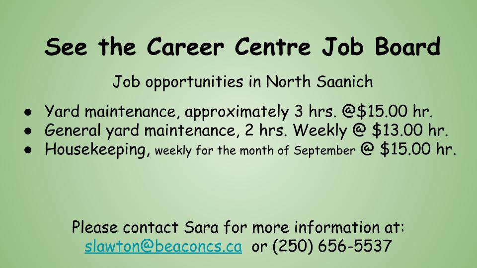 Various Jobs (North Saanich)